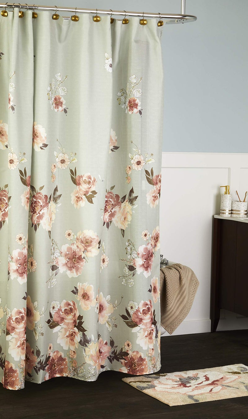SKL Home Holland Floral Shower Curtain, Sage - Image 4